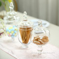 Cheap Price Mini Candy Jar Wholesale Candy Jar Apothecary Stem glass candy jar Supplier